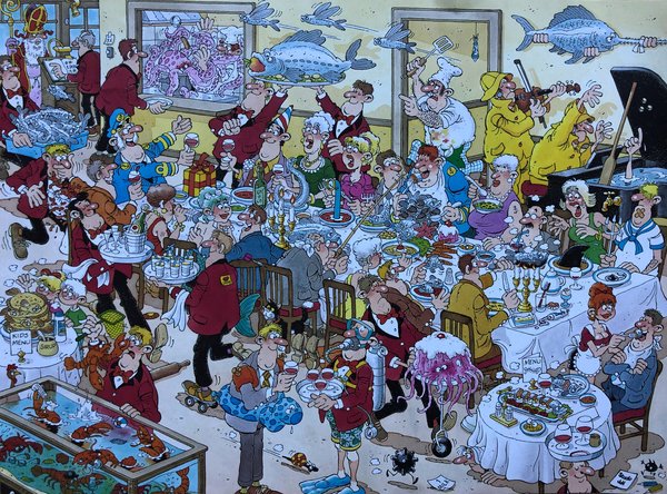 Zeebanket' | 'Seafood Supper' | Jan van Haasteren | 19083