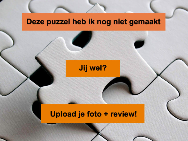 Puzzel 1000 stukjes leggen of heb je die al gemaakt?