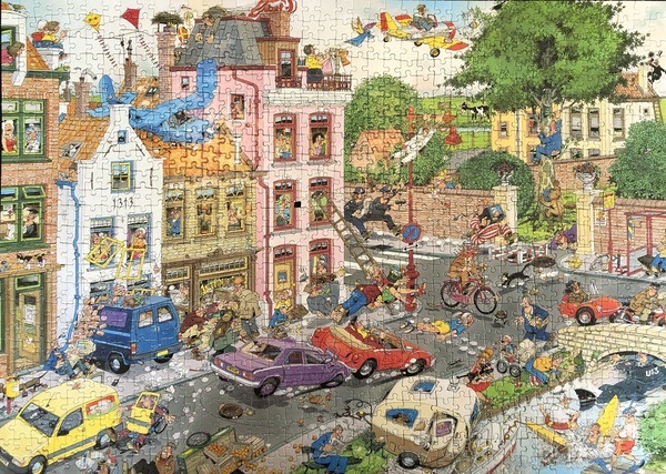 Jan van Haasteren ‘Vrijdag de 13de’ 1000 stukjes - Puzzel af