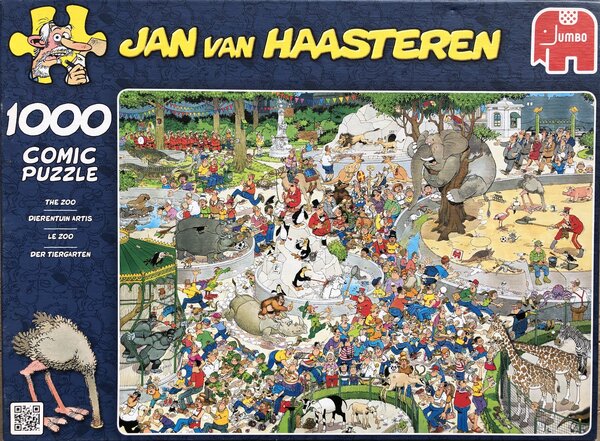 Jan van Haasteren 'Zoologico' puzzel. 1000 Stukjes. Zeldzaam