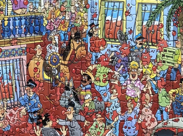 Jan van Haasteren Tomaten La Tomatina Don Quichot Sancha Panza
