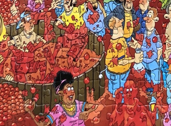 Jan van Haasteren Tomatina Terugkerend element 3 Kijkgaten