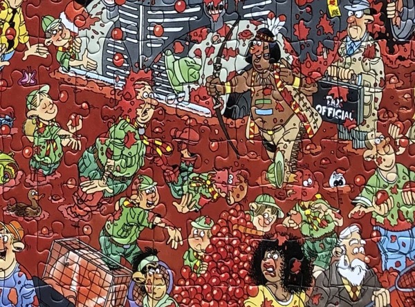 Jan van Haasteren Tomatina Terugkerend element Padvinders