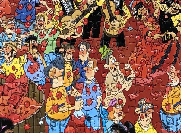 Jan van Haasteren Tomatina Terugkerend element Zakkenroller