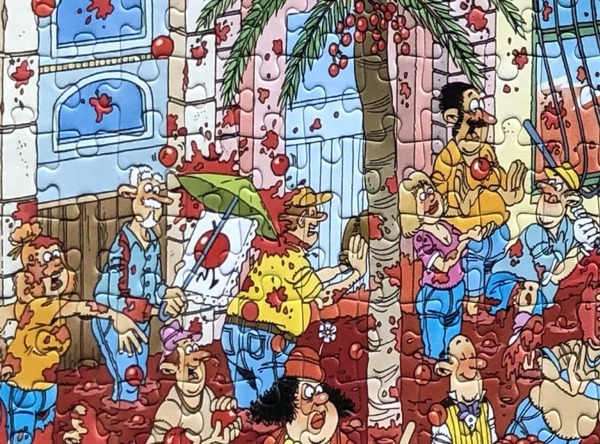Jan van Haasteren Tomatina Terugkerend element Zelfportret Jan van Haasteren
