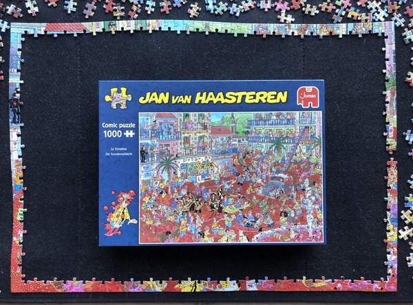 Jan van Haasteren Tomatina randen gelegd mist 1 stukje