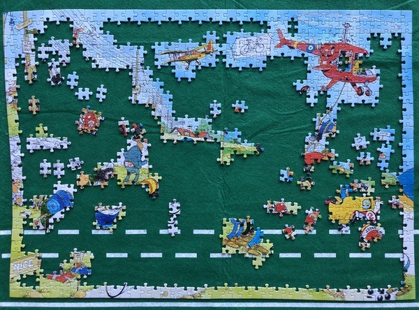 Jan van Haasteren Tour de France Drieluik Special Nummer 19019 Puzzel nummer 1 - Na 2 uur