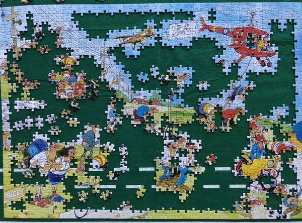 Jan van Haasteren Tour de France Drieluik Special Nummer 19019 Puzzel nummer 1 - Na 3 uur