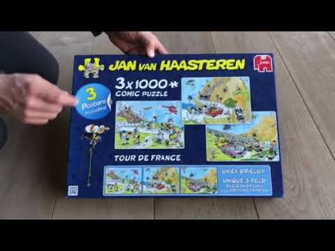 Dader Tegenwerken Bediening mogelijk Jan van Haasteren Tour de France Drieluik 3 in 1 puzzel - 19019