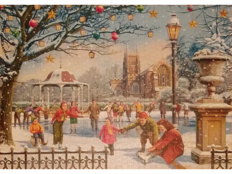Kerstpuzzel 1000 stukjes Famlly Time at Christmas Falcon puzzel 1000 stukjes - 1