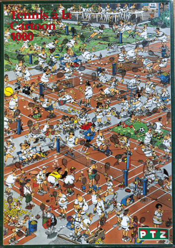 Jan van Haasteren Tennis a la Cartoon 1000 Stukjes 351x500