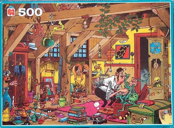 Jan van Haasteren De Vrijgezel (Bachelor). Nummer 1588. 500 Stukjes