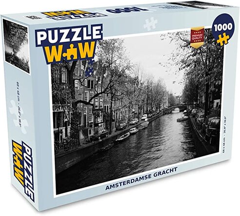 Puzzle 1000 Pezzi Panorama Amsterdam Bicycle CLEMENTONI - 39440