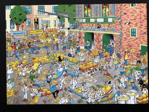 Jan van Haasteren ‘De Kaasmarkt’ 1000 stukjes - poster