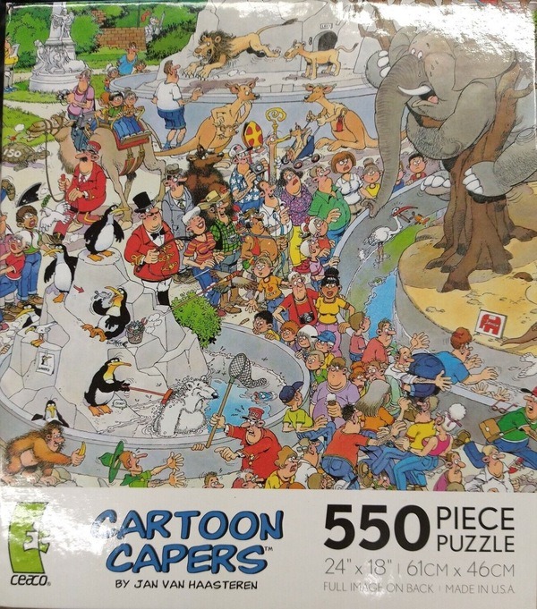 2371-1 ceaco 550 the zoo Cartoon capers voorkant